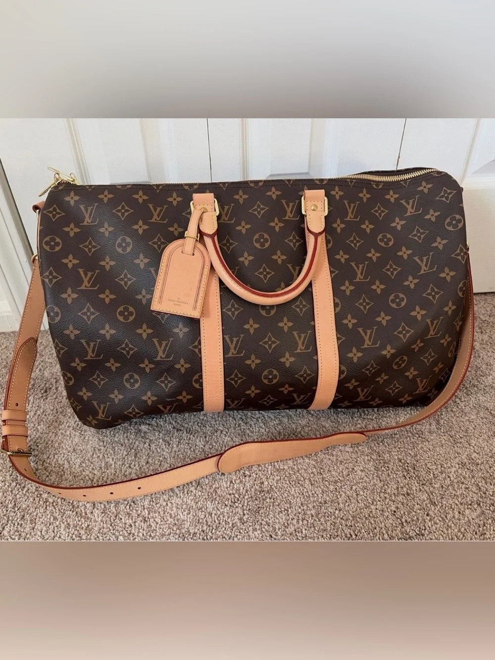 louis vuitton keepall bandoulière 50 duffle bag